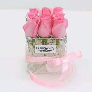 Ροζ τριαντάφυλλα σε βάζο με ζελέ!