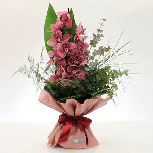 Bouquet With Sybidium Orchid