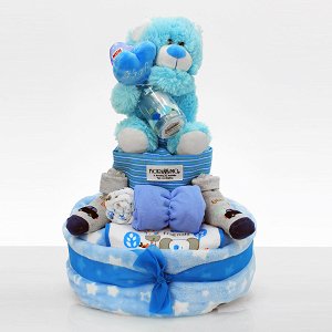 Diaper cake It's Baby time! For Boy!
