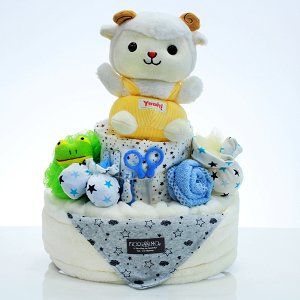 Diaper cake sheep blue!