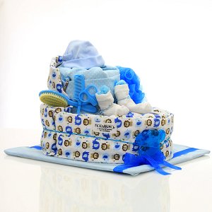 Diaper cake My shoe Blue!