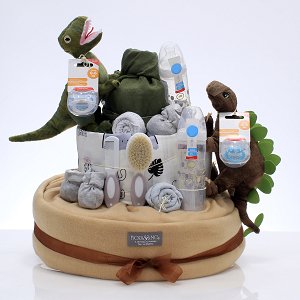 Diaper cake dinosaurs (twins)