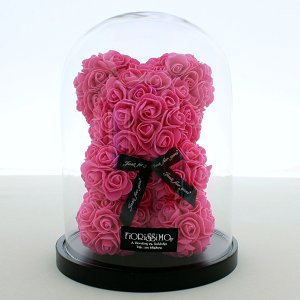 Rose Bear φούξια σε γυάλινο θόλο!