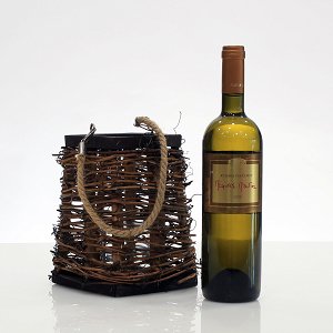 Lantern and white wine