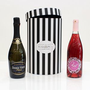Box with sparkling wines