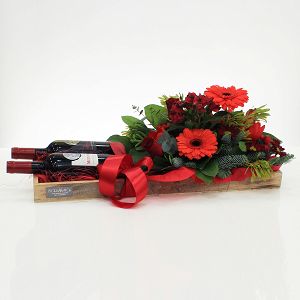 Red Flowers And Wine!