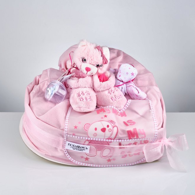 Diaper cake Heart (Boy - Girl)