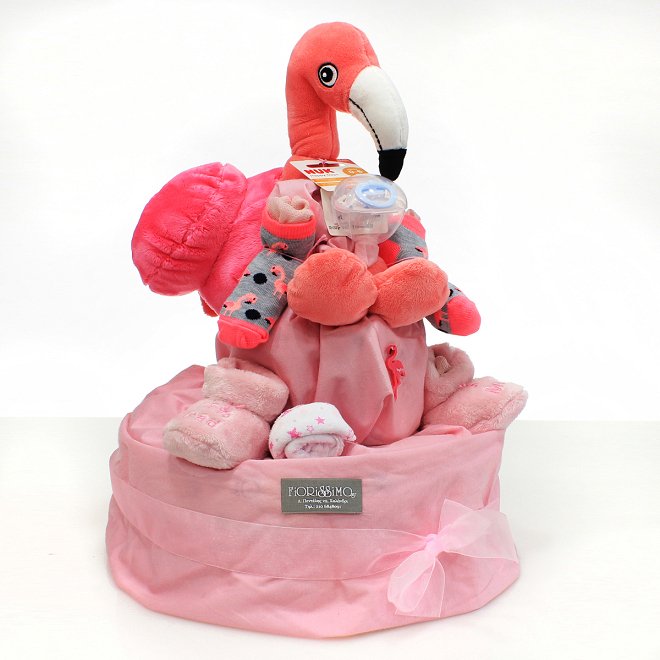 Diaper Cake Sweet Flamingo!