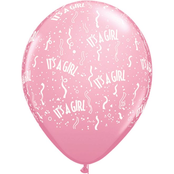 1 μπαλόνι για νεογέννητο κοριτσάκι (με ίλιον)