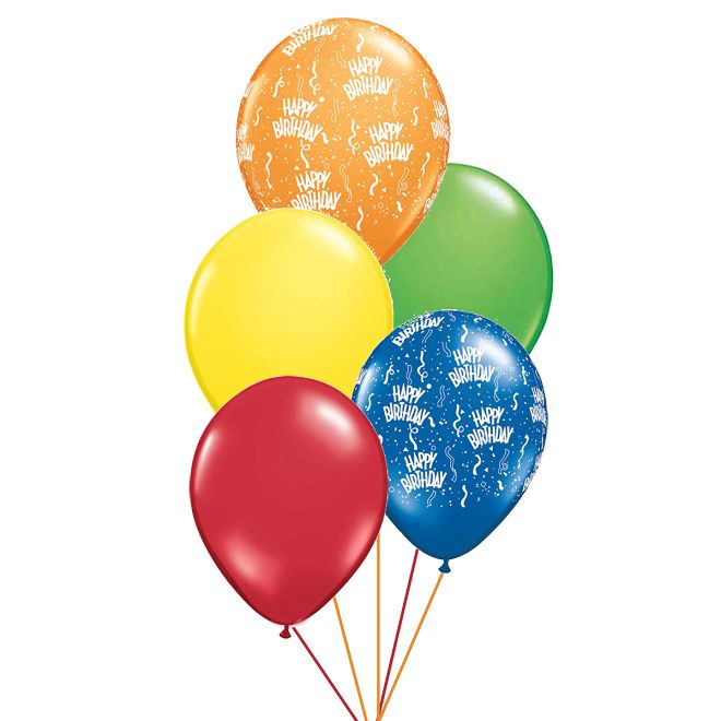 5 μπαλόνια για γενέθλια (με ίλιον)