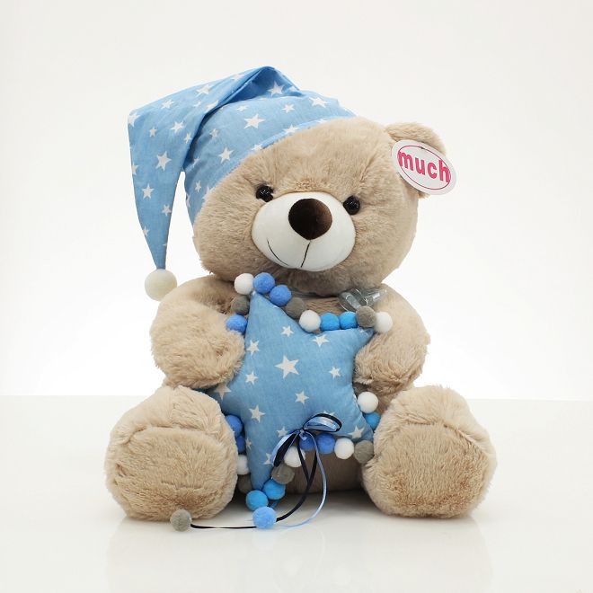 Star Teddy- Blue-40cm