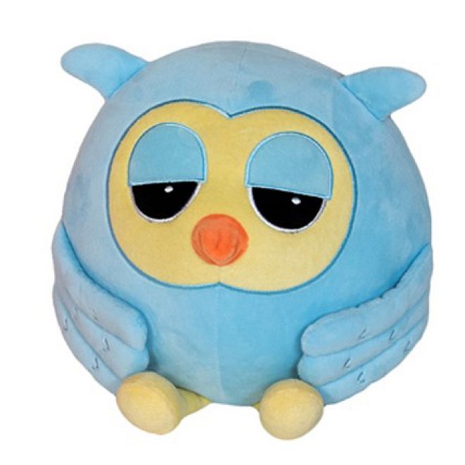 Stuffed Owl Blue 30cm