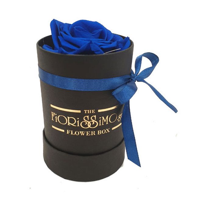 Box with Forever Rose-mini Blue