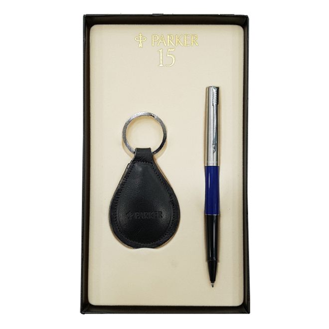 Gift set Parker and leather key chain