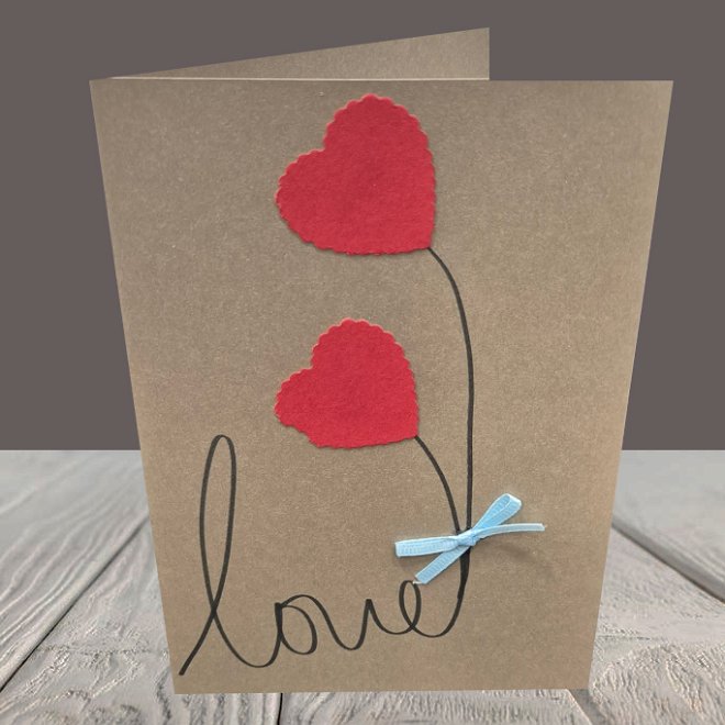 Love card heart
