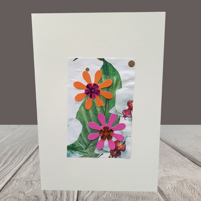Greeting card Flower Time!!