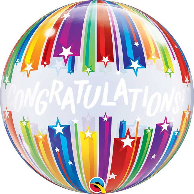Bubble balloon-hellium- Congratulations