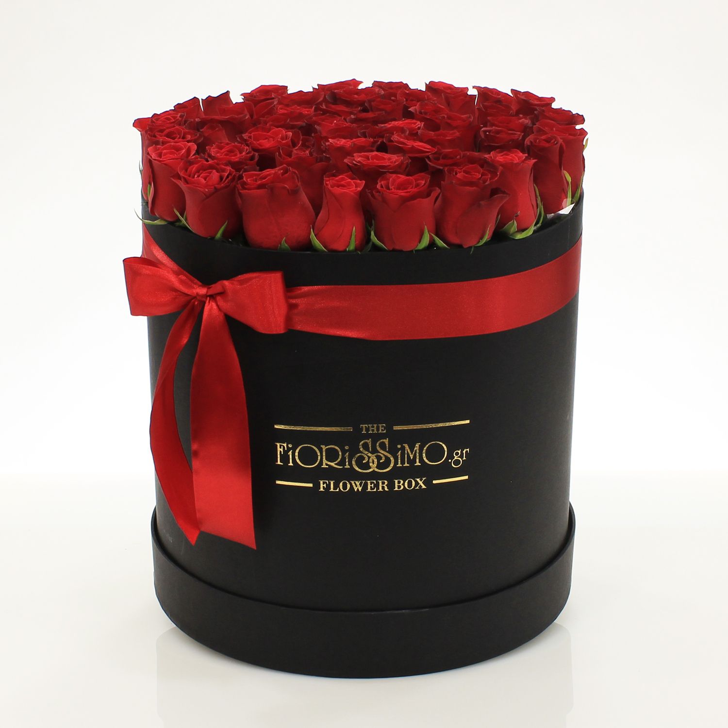 Κουτί κόκκινα τριαντάφυλλα XL- Μαύρο