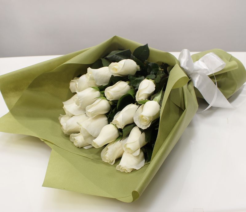 White roses!