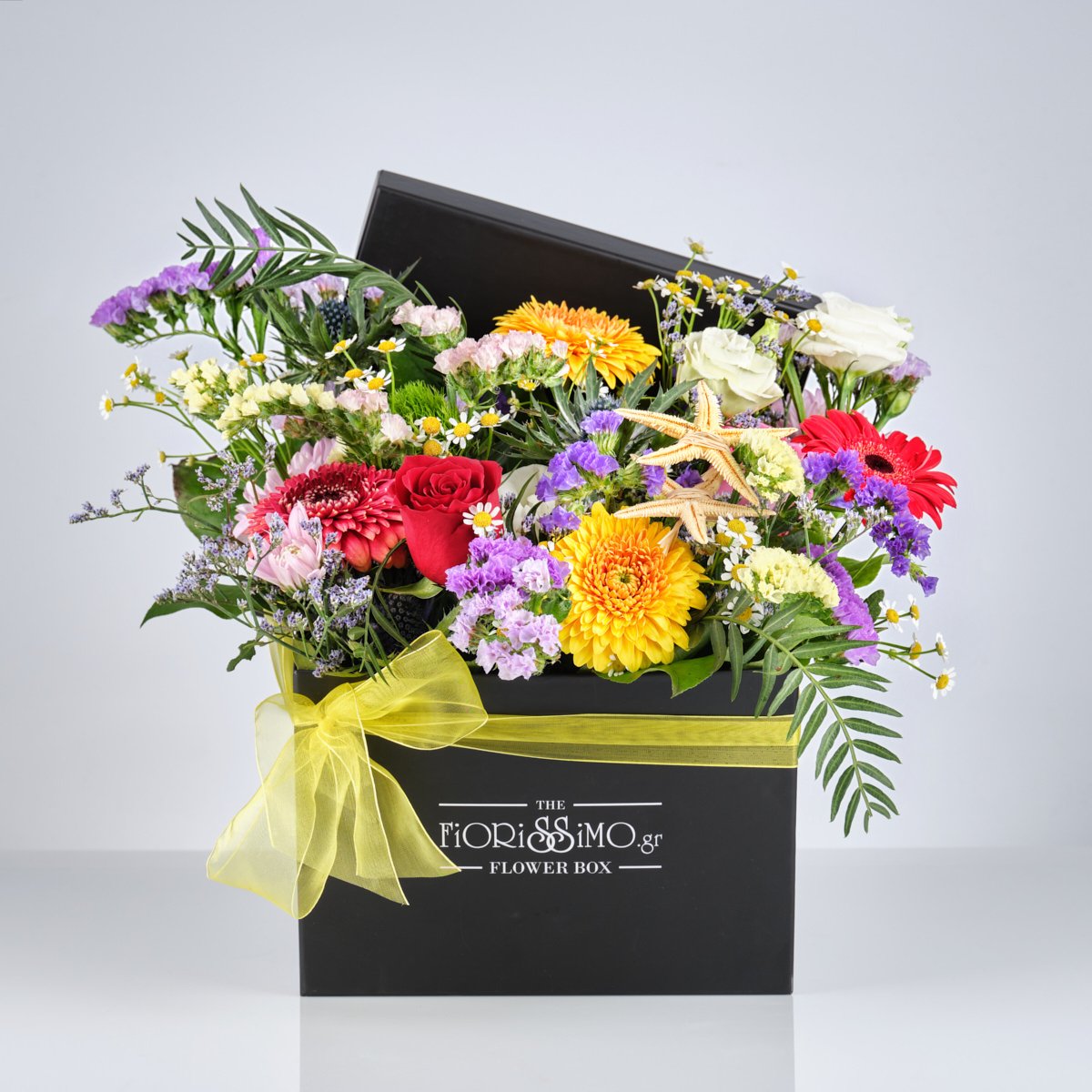 Colorful arrangement in our square box!