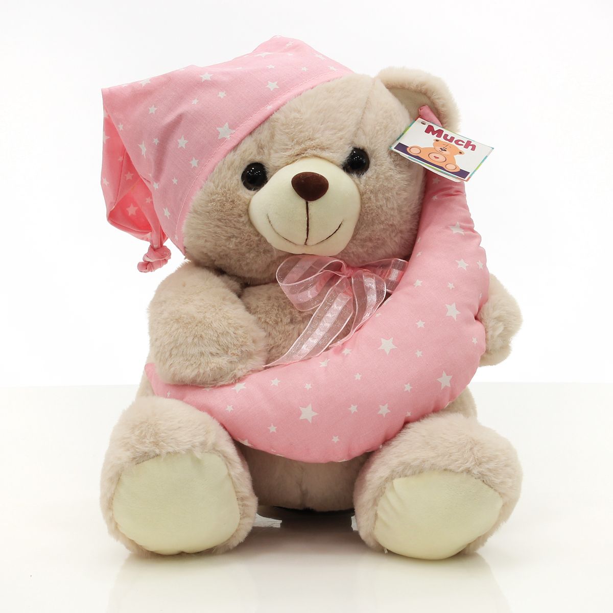 Stuffed Bear pink moon- 33cm