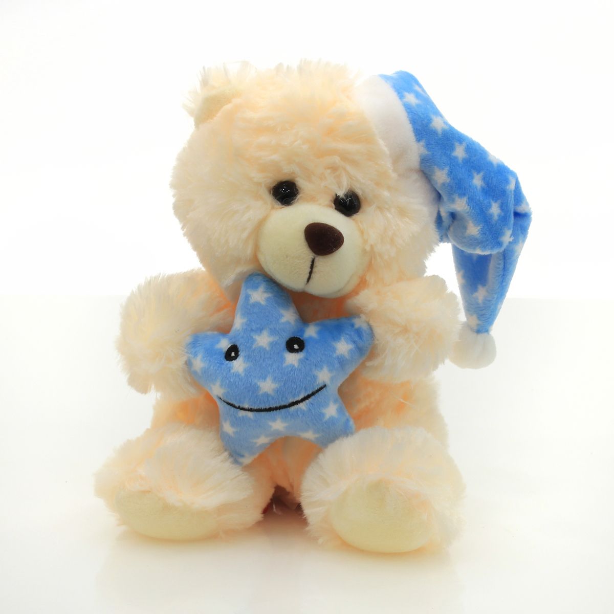Teddy blue star 20cm