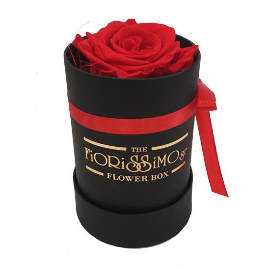 Box with Forever Rose-mini Red