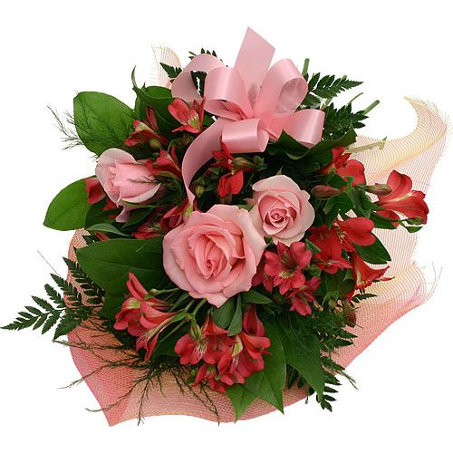 Pink Bouquet Of Flowers
