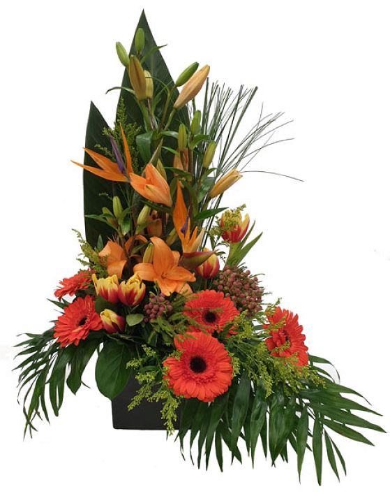 Arrangment of orange flowers