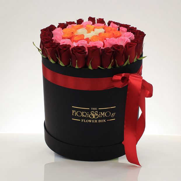 Κουτί κύκλοι τριαντάφυλλα XL- Μαύρο