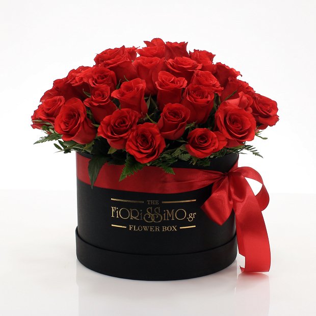 49 red rose black box!