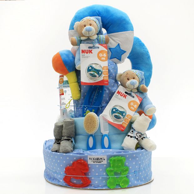 Diaper Cake for Twin boys!