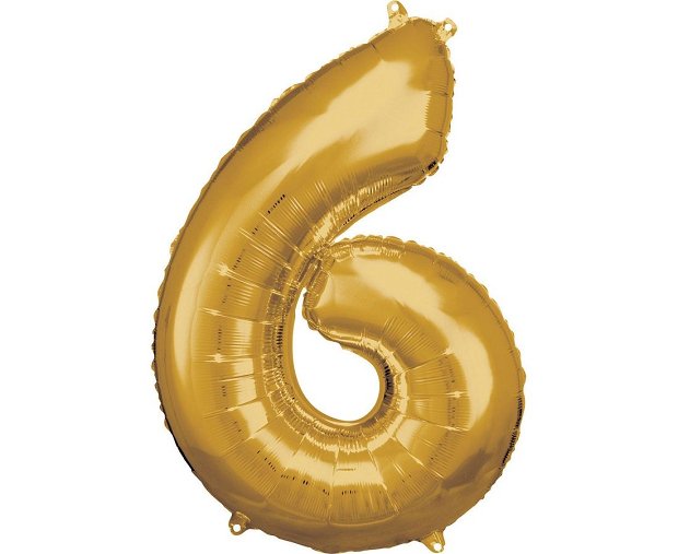Μπαλόνι Νο.6 Χρυσό με ίλιον  (80εκ)