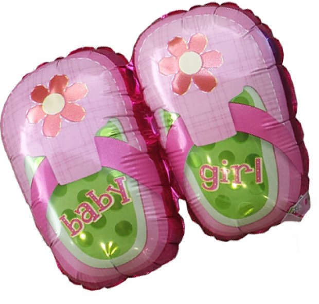Μπαλόνι με ίλιον παπούτσια ροζ με ίλιον