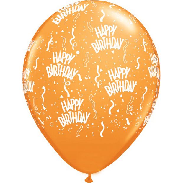 1 Happy Birthday balloon