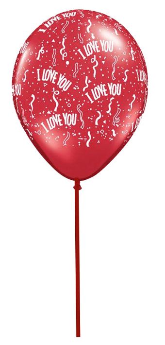 1 Latex love balloon