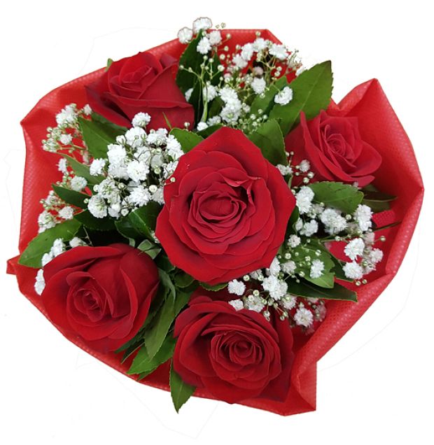 5 Red Roses Bouquet!